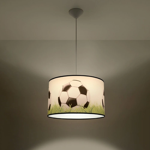 Moderní závěsné svítidlo FOOTBALL C 40 do dětského pokoje s motivem fotbalu 40 cm