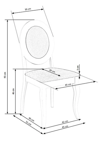 Jídelní židle Baron Intesi dřevěná čalouněná glamour bílá šedá do jídelny a obýváku