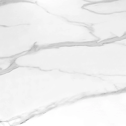 Rozkládací stůl Wireno bílý mramor moderní do jídelny a obýváku na jedné noze 160–200 cm