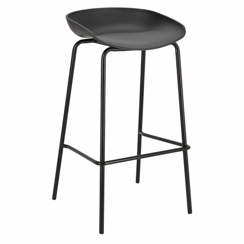 Barová stolička Grego černá 75 cm OUTLET