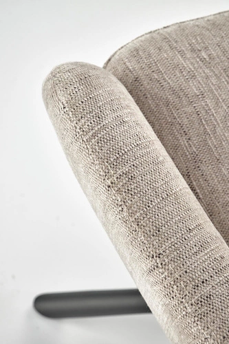 Otočná čalouněná židle Ophelia Intesi béžová s područkami do obýváku a kanceláře