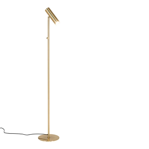 Stojací lampa Paris zlatá Intesi moderní LED podlahová lampa do obýváku glamour 150 cm