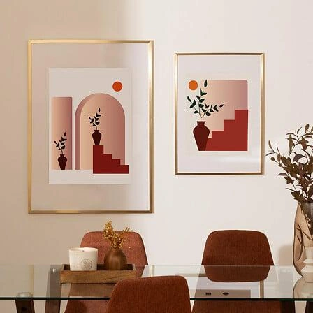 Zlatý fotorámeček 50x70 Manu Atmosphera moderní závěsný na zeď