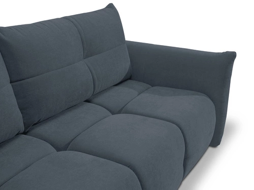 Rozkládací pohovka Bode 3místná s funkcí spaní do obýváku skandinávská modrá