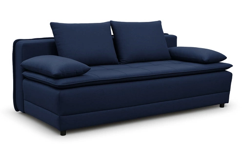 Moderní rozkládací pohovka Mikkeli s funkcí spaní do obýváku modrá dvoumístná
