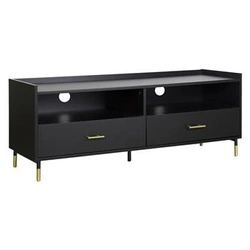 Černá TV komoda Tedy 120 cm moderní se zásuvkami do obýváku Atmosphera
