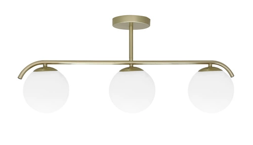 Závěsné svítidlo AMADEO moderní bílé skleněné 3bodové do obýváku a jídelny