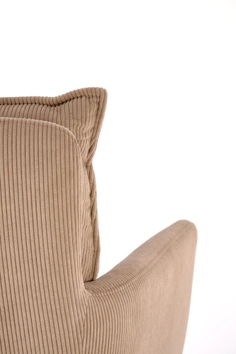 Otočná židle Aldora cappuccino z manšestrové látky do kanceláře a obýváku moderní