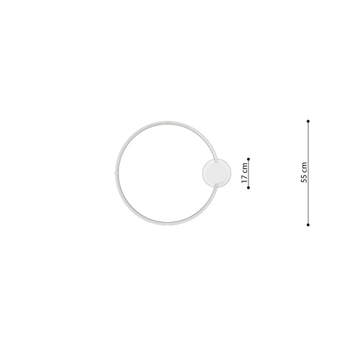 Stropní LED svítidlo RIO 55 moderní zlaté 3000K do obýváku a ložnice Thoro