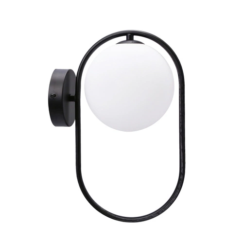 Nástěnné svítidlo Cordel černé moderní skleněné nastavitelné do obýváku a ložnice CANDELLUX