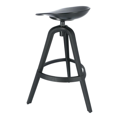 Barová židle Banksy černá otočná moderní do kuchyně a jídelny Intesi 77 cm