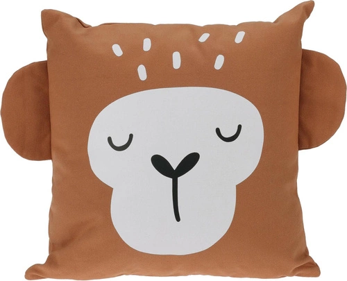 Dětský dekorační polštář Opice 40x40 cm moderní do dětského pokoje Intesi