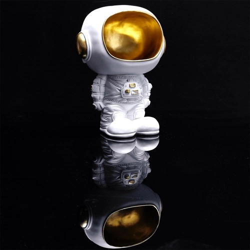 Figurka Astronauta s funkcí ukládání bílá/zlatá