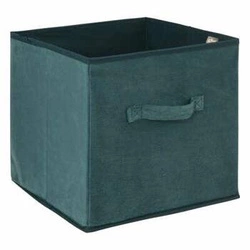 Skládací látkový box do regálu 31x31 sametový modrý s úchytem 5five