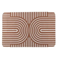 Moderní koberec Arlla 40x60 červený do předsíně a ložnice, obdélníkový, pratelný v pračce