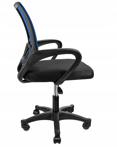 Ergonomická kancelářská židle Splash Intesi modrá černá otočná síťovaná k psacímu stolu