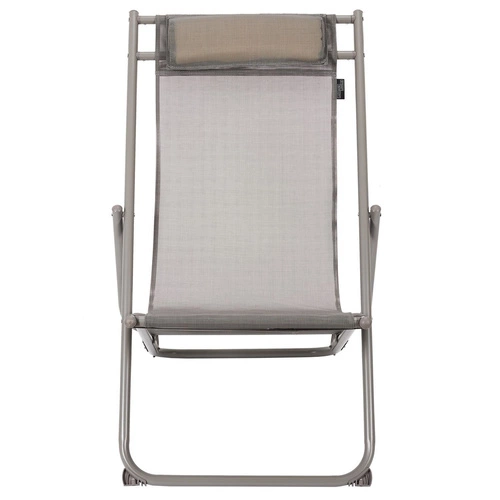 Zahradní lehátko Canard Ventos skládací s nastavitelným opěradlem tmavě béžové moderní