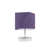 Noční lampička do ložnice PASADENA moderní fialová se stínidlem na stolek LYSNE 30 cm