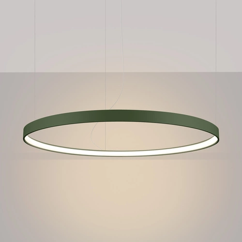 Moderní LED lustr RIO 110 zelená olivová, nastavitelný do obývacího pokoje a jídelny