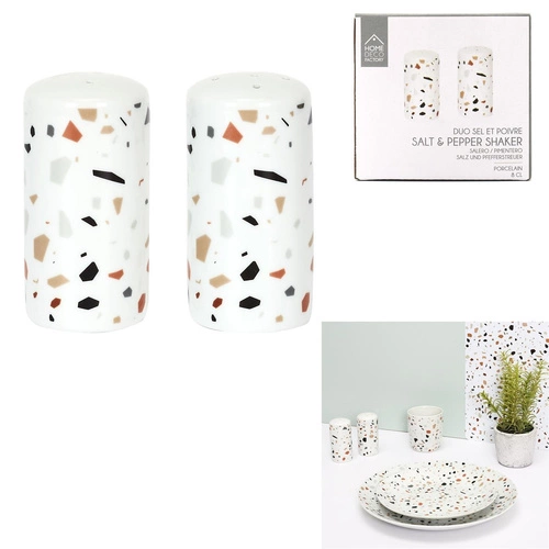 Sada pepřenka/solnička Terazzo 20 cm