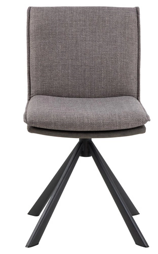 Otočená čalouněná židle Flynn Actona do jídelny a kanceláře šedá moderní s polštářem