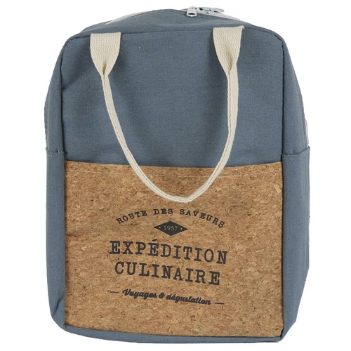 Osvěžující korková taška na oběd 5l modrá