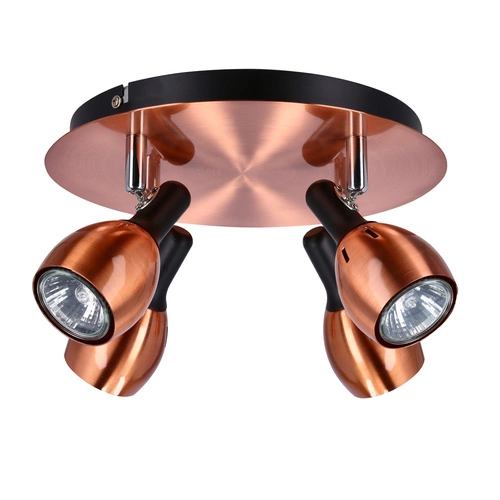 Stropní svítidlo Cross moderní měděné kovové nastavitelné do obýváku a kuchyně 35 cm