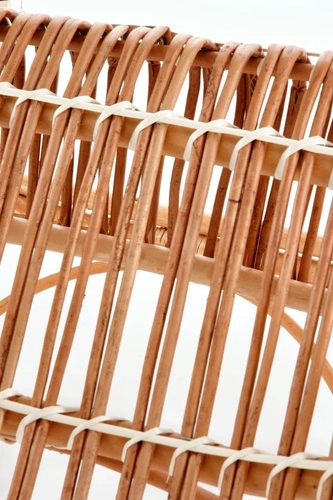 Houpací křeslo Kalma ratanové boho do obýváku a na terasu přírodní retro pohodlné