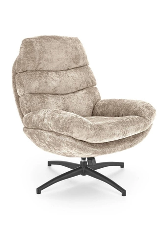 Relaxační křeslo s podnožkou Beltine béžové do obýváku moderní čalouněné Intesi