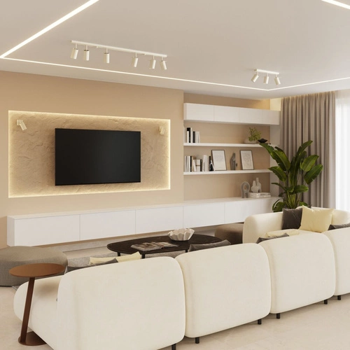 Moderní nástěnné svítidlo RING béžové s otočným stínidlem do obývacího pokoje a ložnice SOLLUX LIGHTING