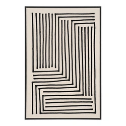 Dekorativní obraz Lipari No.3 60x90 černo‑béžový do obývacího pokoje