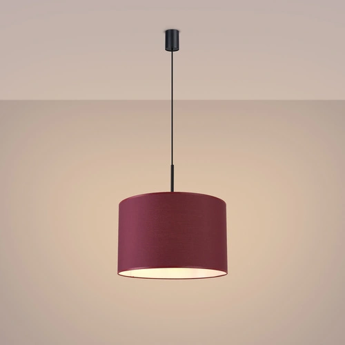 Závěsné svítidlo NEVIA burgund minimalistické do obýváku a jídelny 40 cm