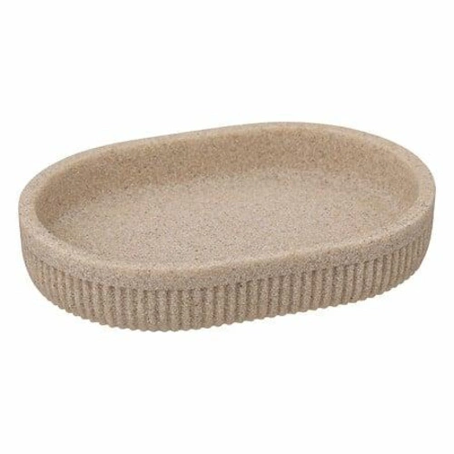 Keramická mýdlenka Onyx béžová do koupelny moderní oválná 5five simply smart