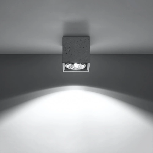 Betonové stropní svítidlo VALDE 140 šedé moderní do obývacího pokoje a ložnice