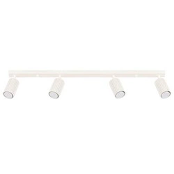 Stropní svítidlo KARBON 4L béžové minimalistické hliníkové do obýváku s nastavitelným stínidlem