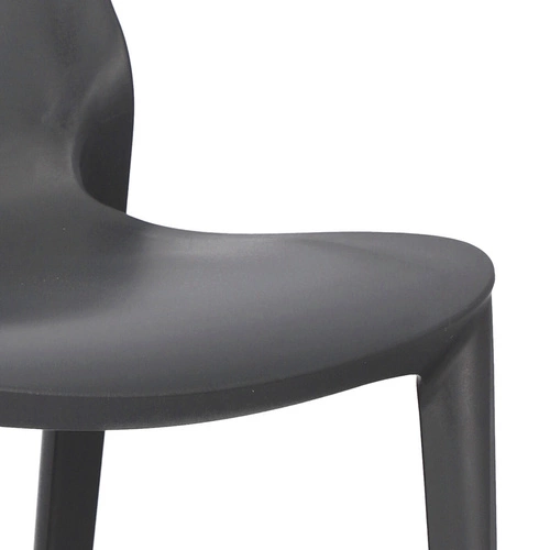 Zahradní židle Ginevra antracit plastová stohovatelná moderní SCAB Design