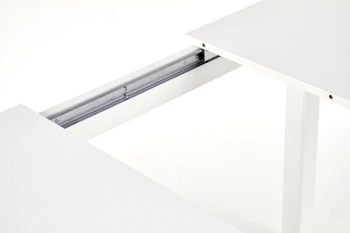 Rozkládací jídelní stůl Rocco Intesi bílý moderní pro 4–6 osob 118–158 cm