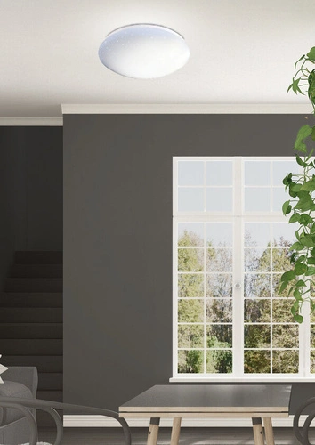 Stropní LED svítidlo Sky efect 51 cm bílé kulaté do obýváku a ložnice moderní
