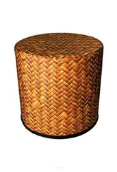 Boho puf Intesi kulatý barevný do obýváku a ložnice moderní čalouněný 40 cm