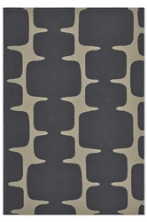 Venkovní koberec na terasu Lohko Liquorice 140x200 šedý moderní geometrický snadno čistitelný