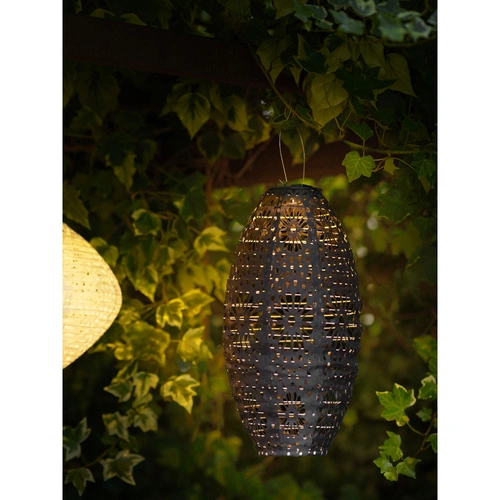 Zahradní solární LED lampion Foxdale šedý 40 cm IP44 House Nordic