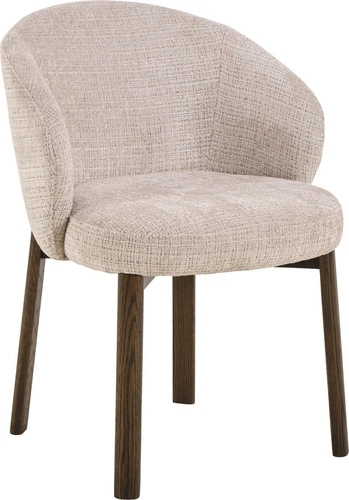 Čalouněná jídelní židle s područkami Darlene béžová skandinávský styl Actona