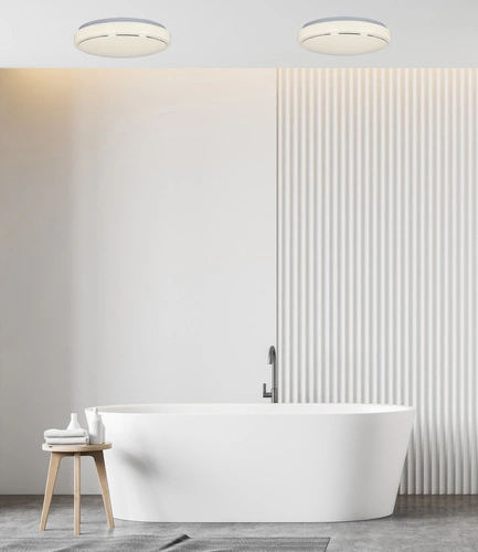 Stropní LED svítidlo Jasper 26 cm bílé kulaté moderní do kuchyně a obýváku IP44