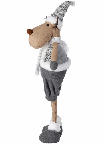 Plyšová šedá figurka soba 70 cm  