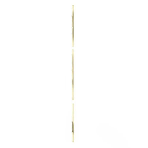 Sada 3 zlatých nástěnných zrcadel Hubba Pebble moderní do předsíně a obýváku Umbra