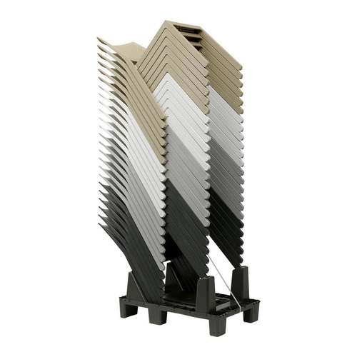 Zahradní židle Emi béžová z plastu SCAB Design stohovatelná snadné čištění