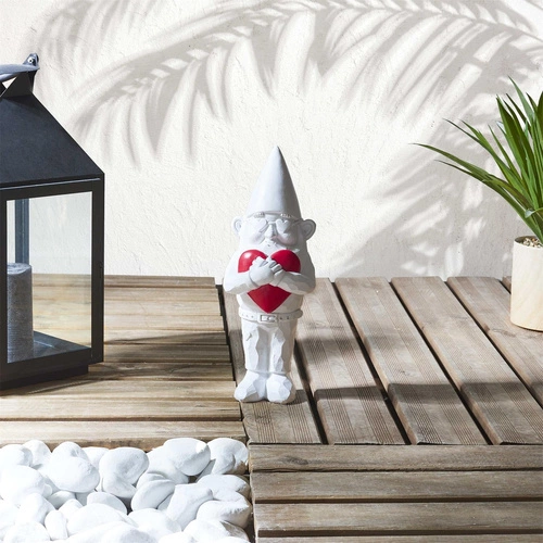 Dekorační figurka Gnom Love Intesi moderní do obýváku a zahrady jako dárek 33 cm