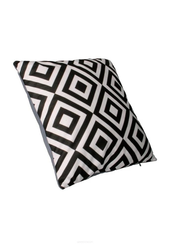 Dekorační sametový polštář Squares Intesi 40x40 cm moderní antialergenní do obýváku