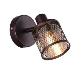 Nástěnné svítidlo Canabera coffee gold 1x40W E14 jantarové stínidlo