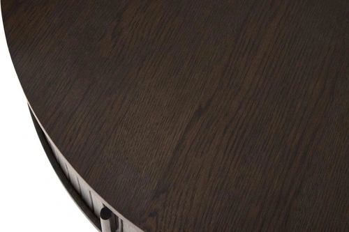 Konferenční stolek Meta kulatý 85 cm dubový moderní do obývacího pokoje